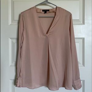 Banana Republic Rose Gold Satin Blouse